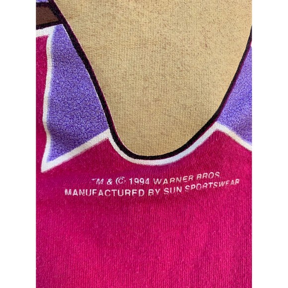 Vintage 1994 Looney Tunes Stars T-shirt 22W By Warner Bros by Sun Sports Wear - Picture 4 of 7